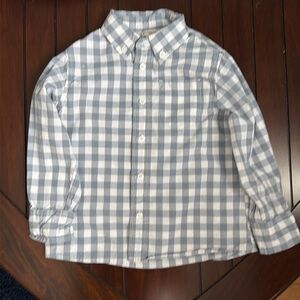 Crewcuts checked blue shirt Size 3